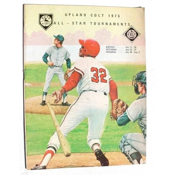 VTG 1975 Upland Colts Baseball ALL STAR GAME Souvenir Magazine MLB - Picture 1 of 5